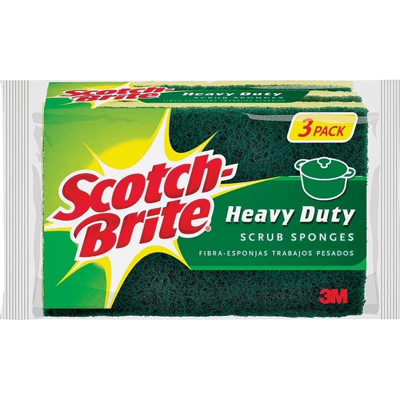 Scotch-Brite Hd Scrub Sponges 3/Pk