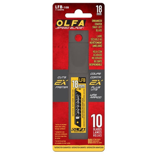 Olfa Utility Blade Knife 18mm 10/pk LFB-10B