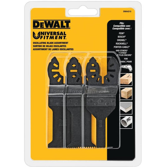 Dewalt Oscillating Blade Set 3pc DWA4215