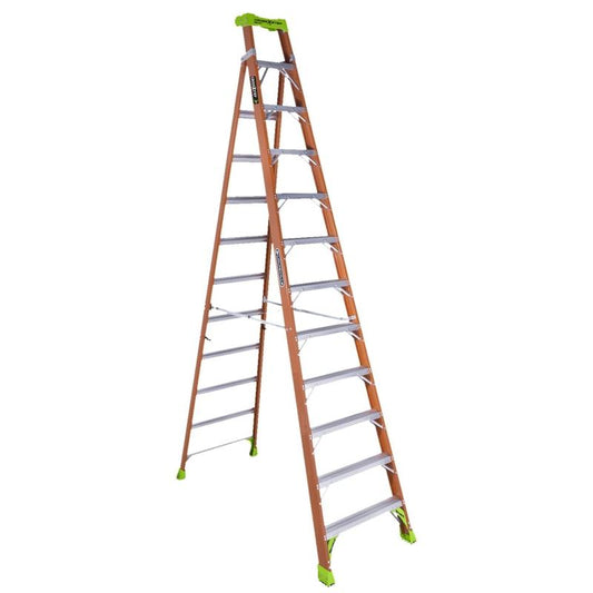 12' Louisville Cross Step Ladder Fiberglass FXS1512