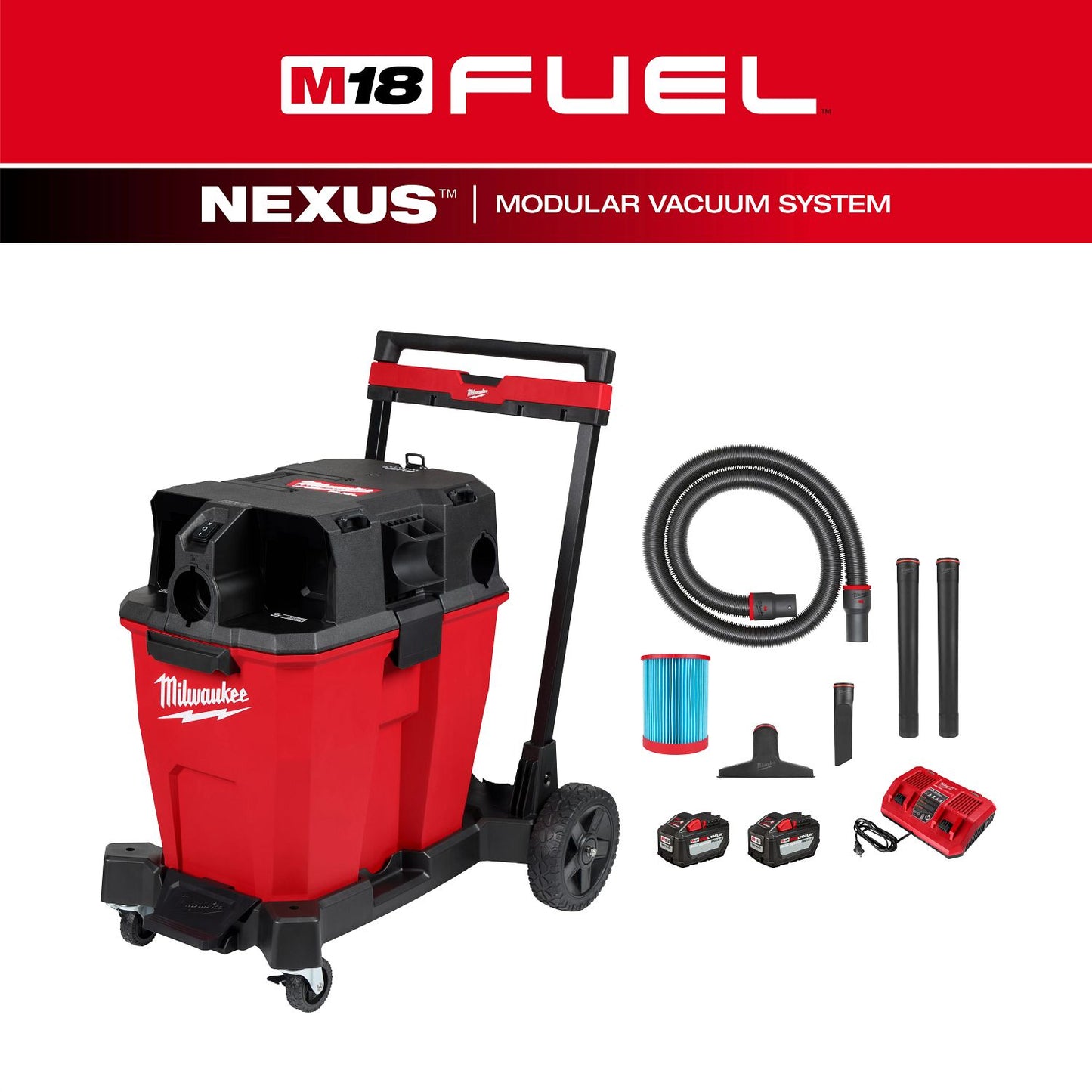 Milwaukee M18 12Gallon Wet/Dry Vacuum Kit 0930-22HD