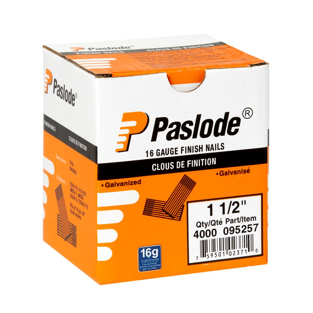 1 1/2" Paslode Brad Nails 16ga - 4000/Pk