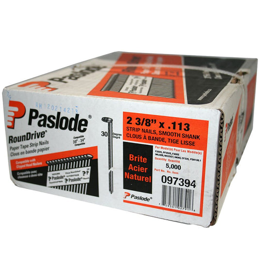 2 3/8" Paslode Smooth Paper Tape Nails - 5000/Bx