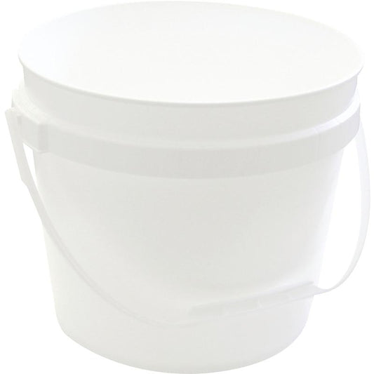 Pail White Plastic 11L