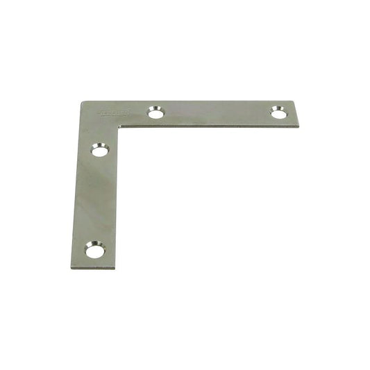 National 3 1/2" Corner Braces Zinc 4/pk