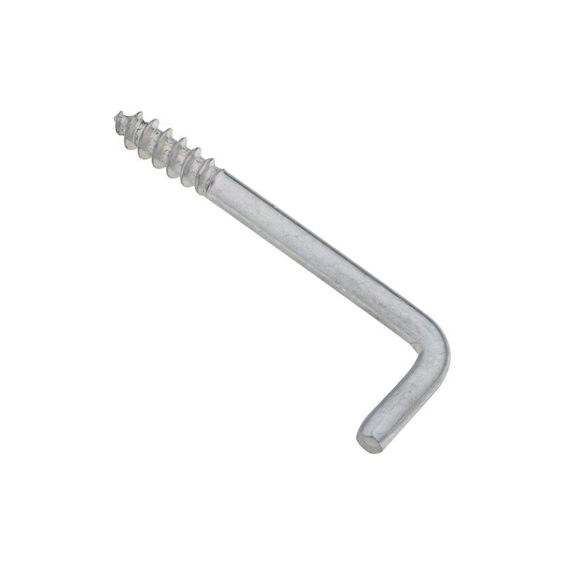 National 1.37" Square Bend Screw Hook 10/pk