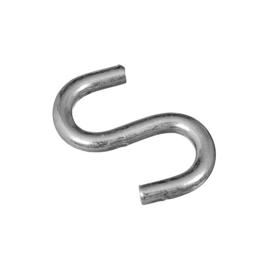 National 1 1/2" S Hook Open Zinc 4/pk