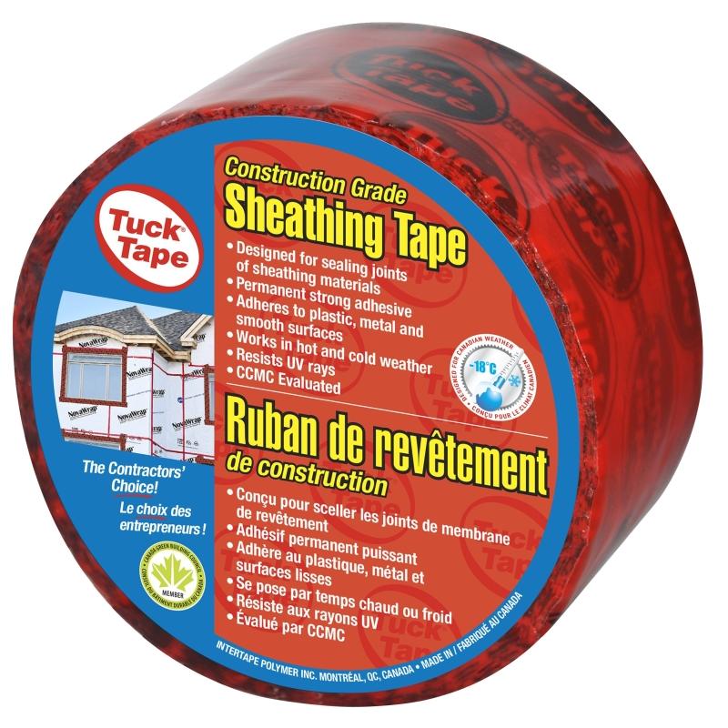 60mm X 55m Tuck Tape Sheathing Red