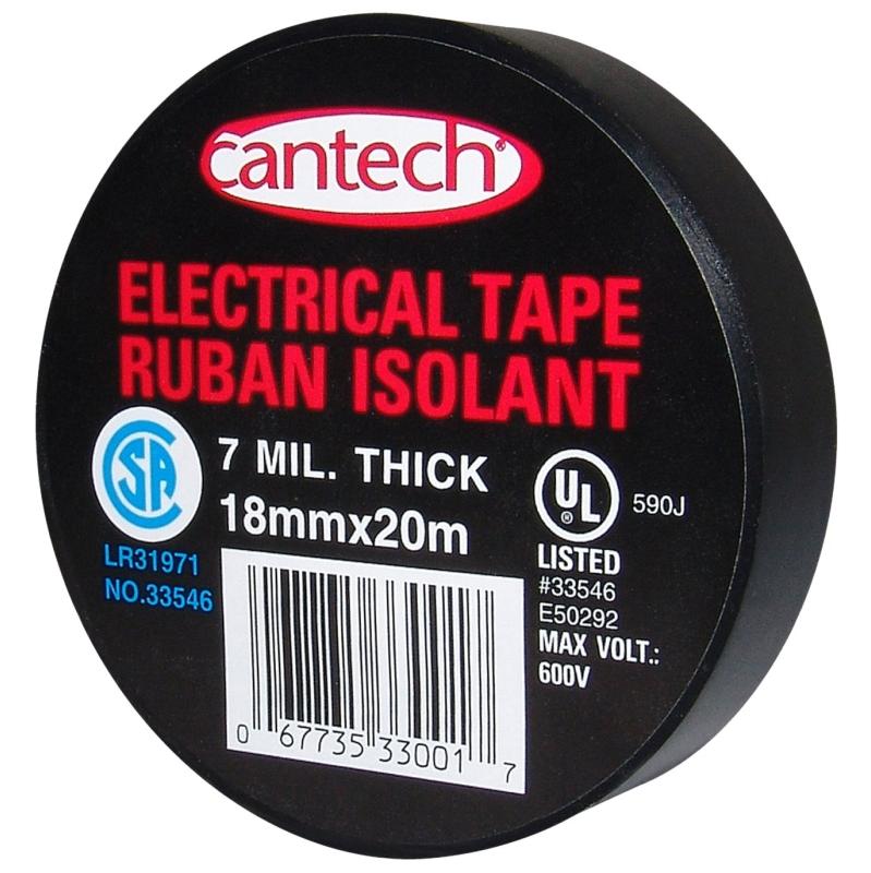 18mm X 20m Black Tape Electrcial