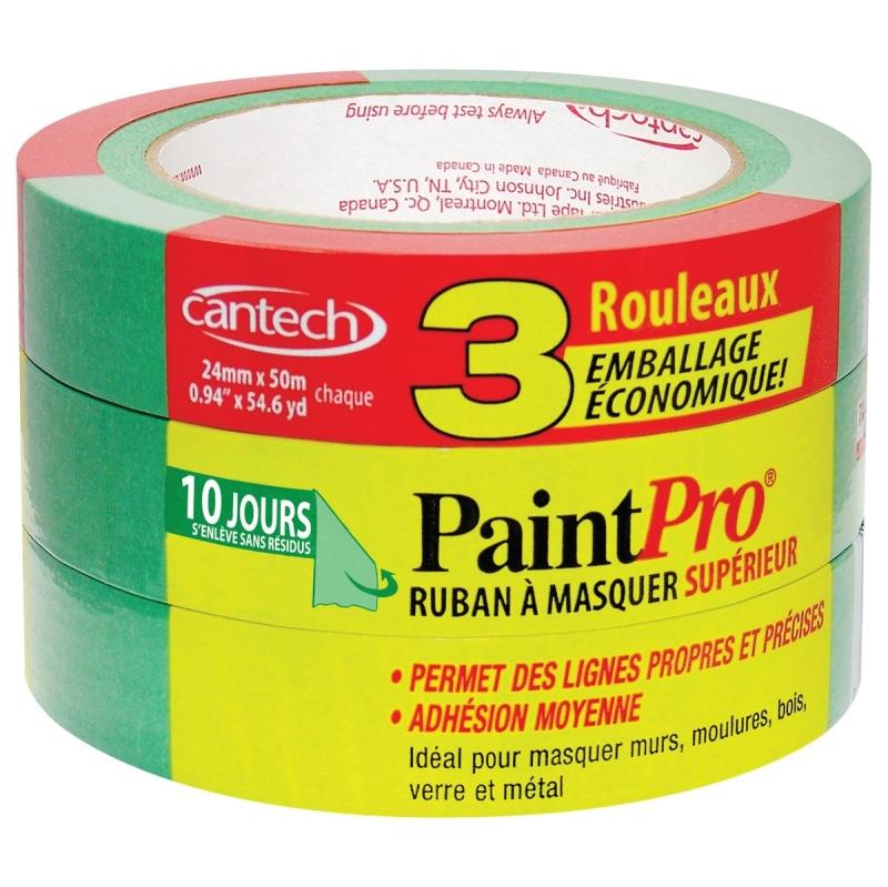 24mm X 55m Painters Masking Tape - 3/PK