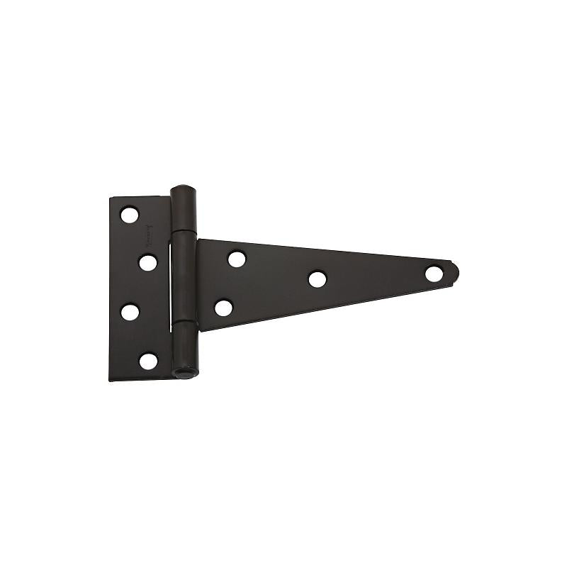 National 6" T Hinge Black 2/pk