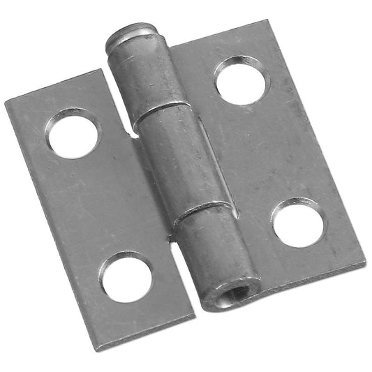 National 1" Narrow Hinges Zinc 2/pk