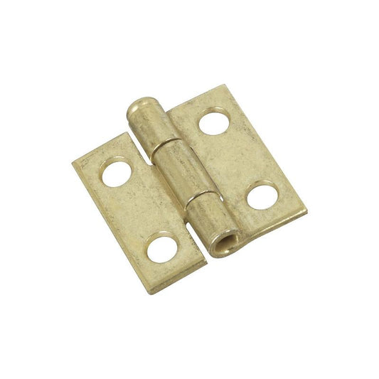 National 1" Narrow Hinges Brass 2/pk