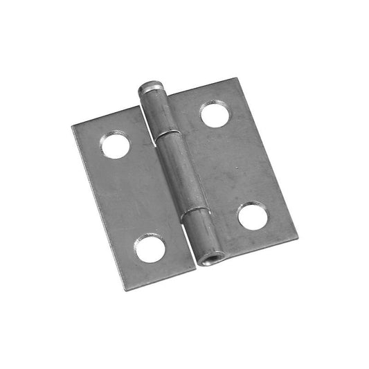 National 1 1/2" Narrow Hinges Zinc 2/pk