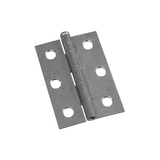 National 2 1/2" Narrow Hinges Zinc 2/pk