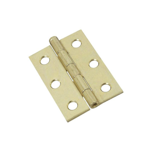 National 2 1/2" Narrow Hinges Brass 2/pk