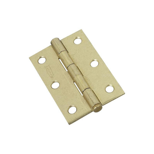 National 3" Narrow Hinges Brass 2/pk