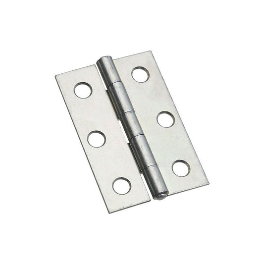 National 2 1/2" Narrow Hinges Zinc 2/pk