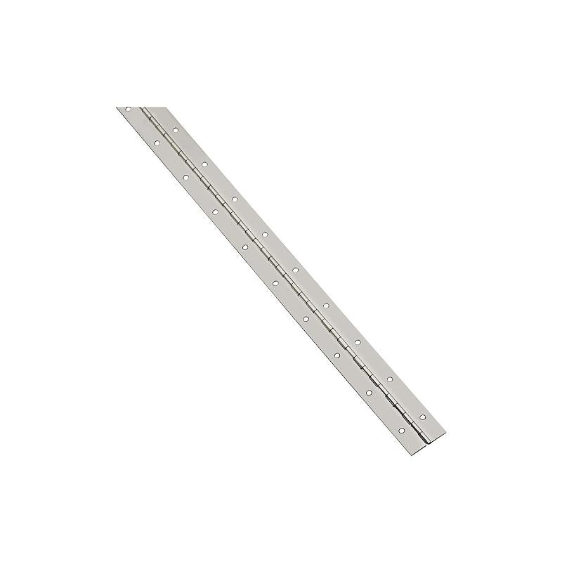 National 1 1/16" X 30" Piano Hinge Nickel