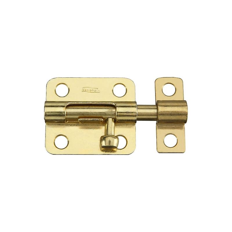 National 2 1/2" Barrel Bolt Standard Brass