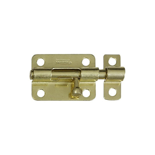 National 3" Barrel Bolts Standard Brass