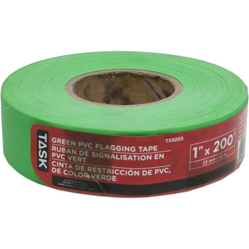 1" X 200' Flagging Tape Lime