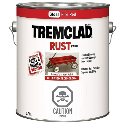 Red Tremclad Rust Paint 3.78L