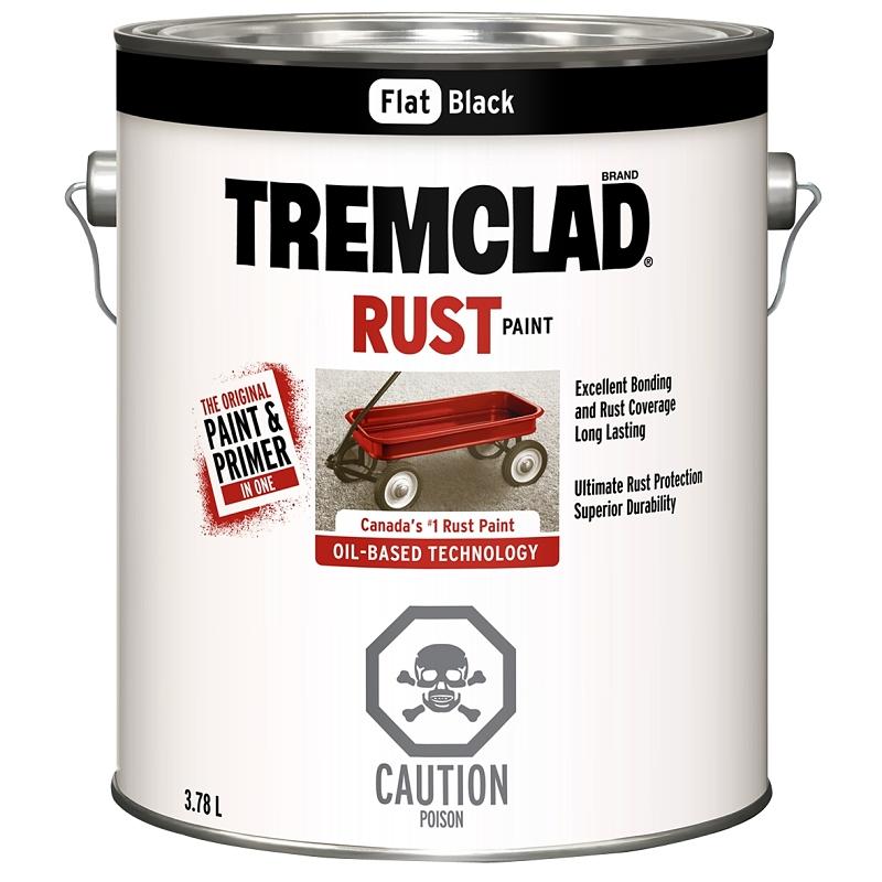 Flat Black Rust Paint 3.78L.