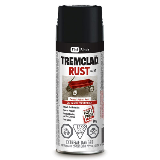 Flat Black Spray Rust Paint 340g