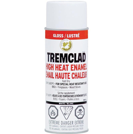 Tremclad Hi-Heat Gloss White Spray