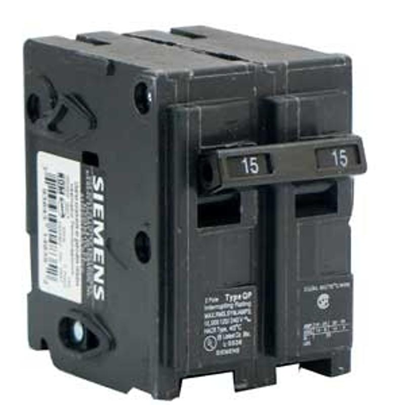 Siemens 15A 2-Pole Circuit Breaker Q215