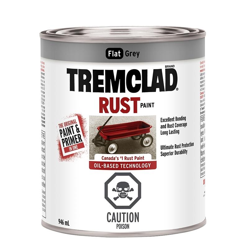 Flat Grey Rust Paint 946mL