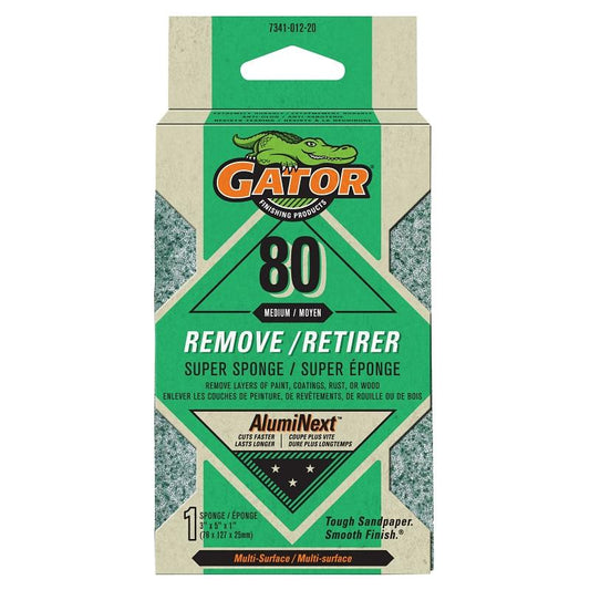 3" X 5" Sanding Sponge Gator 80Grit