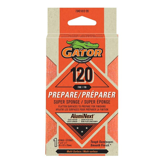 3" X 5" Sanding Sponge Gator 120Grit