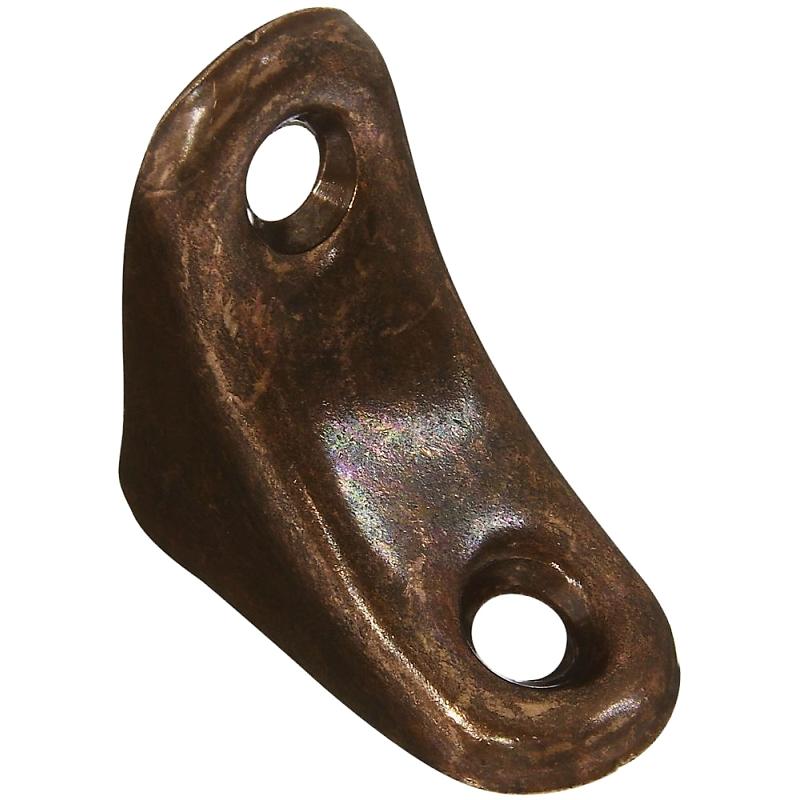 National 1" X 3/4" Chair Brace Antique Bronze 4/pk