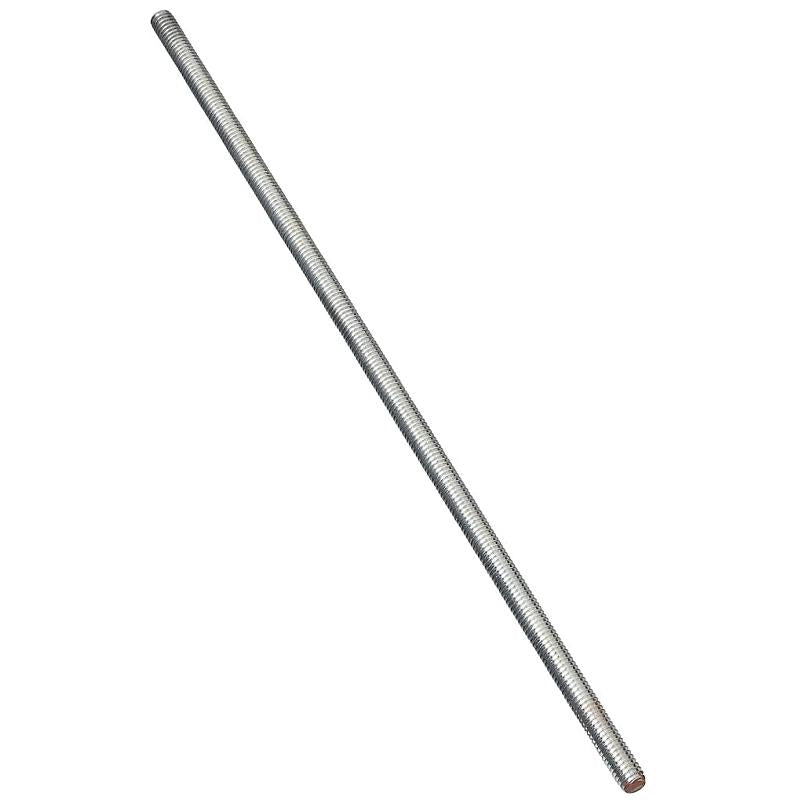 National 5/16" X 24" Threaded Rod Steel