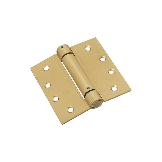 National 4" Spring Hinge Brass