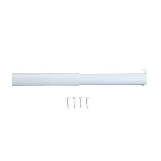 30"-48" Adjustable Closet Rod White