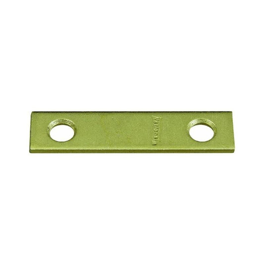 National 1/2" X 2" Mending Braces Brass 4/pk