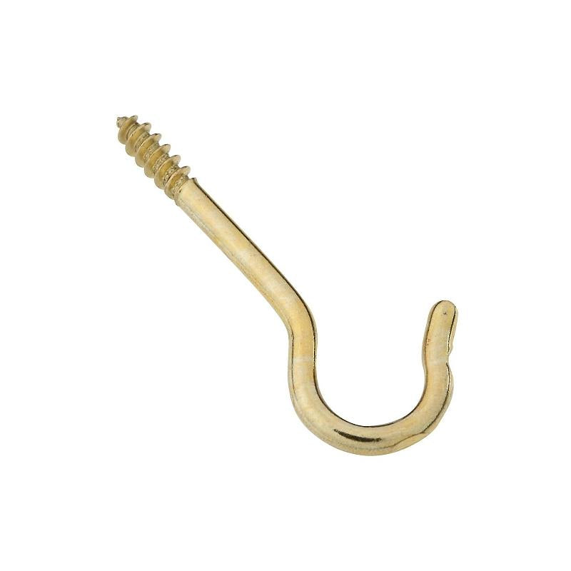 National 1 11/16" Ceiling Hook Solid Brass 6/pk