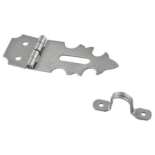 National 5/8" X 1 7/8" Decor Hasp Satin Nickel