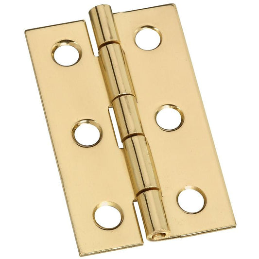 National 2" X 1 3/16" Hinges Solid Brass 2/pk