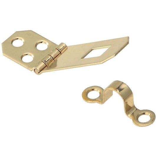 National 3/4" X 2 3/4" Decor Hasp Brass