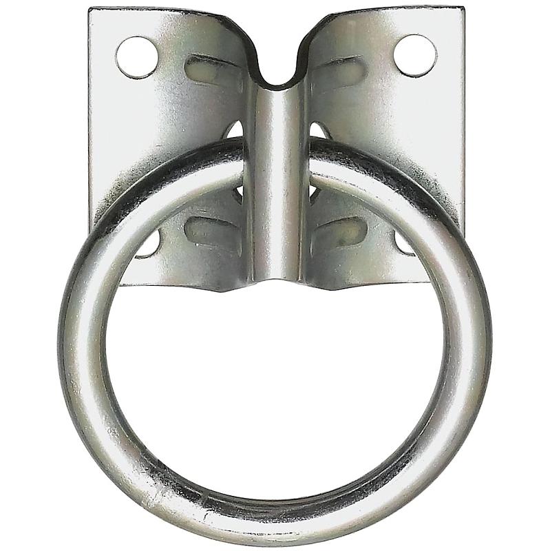 2" Hitching Ring W/plate Zinc