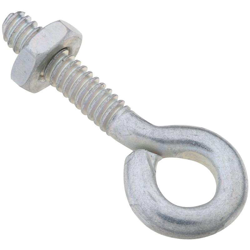 National 3/16" X 1 1/2" Eye Bolt W/Nut Zinc