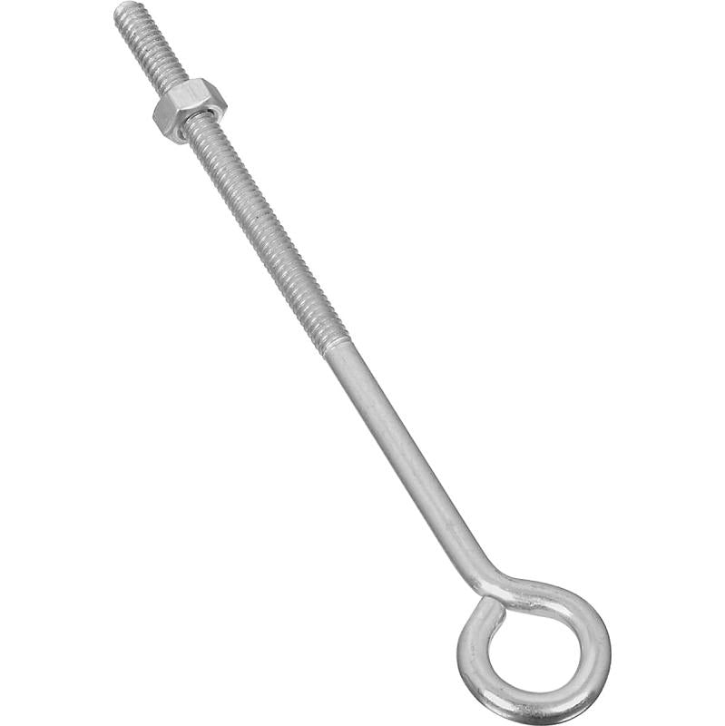 National 1/4" X 6" Eye Bolt W/Nut Zinc