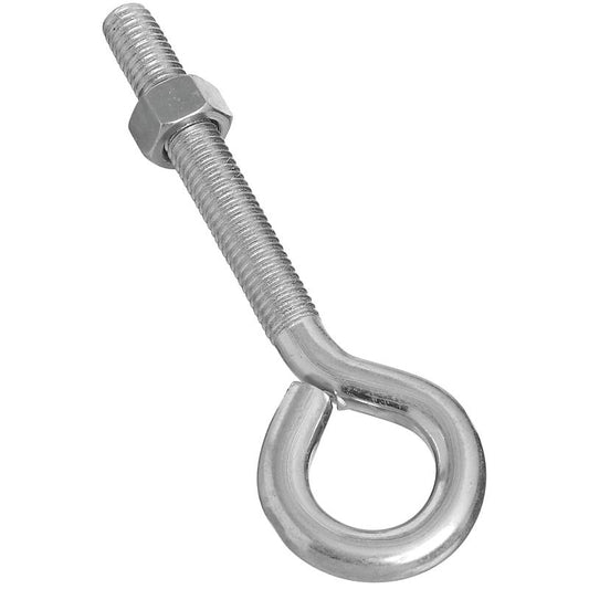 National 1/2" X 6" Eye Bolt W/Nut Zinc