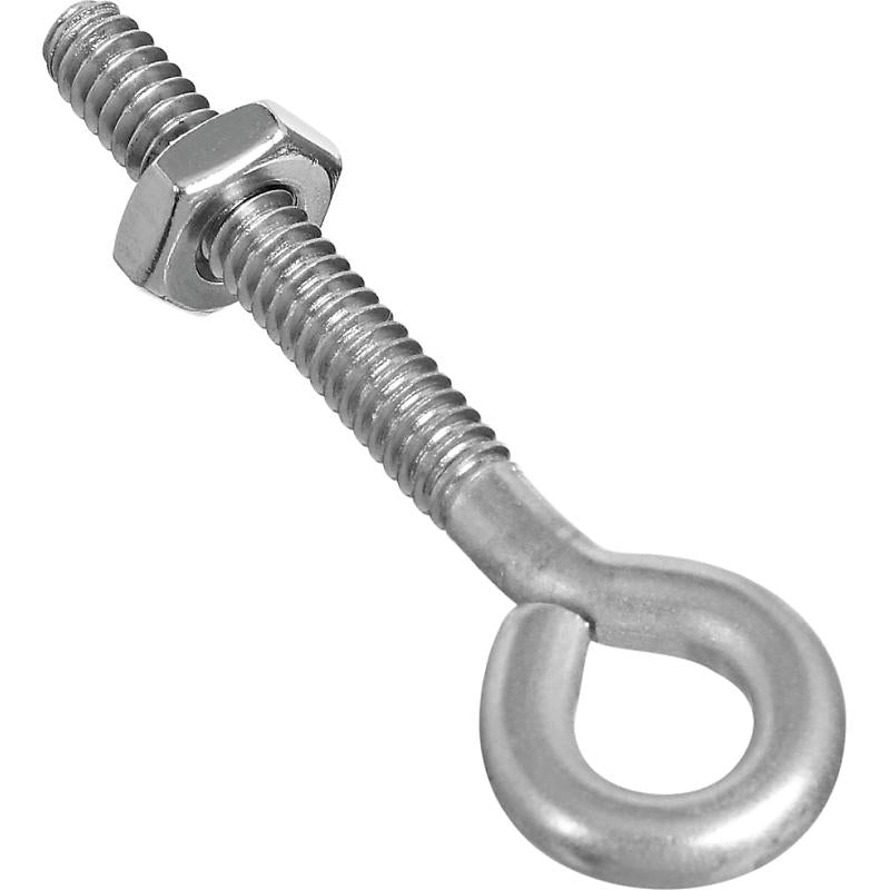 National 3/16" X 2" Eye Bolt W/Nut S.S.