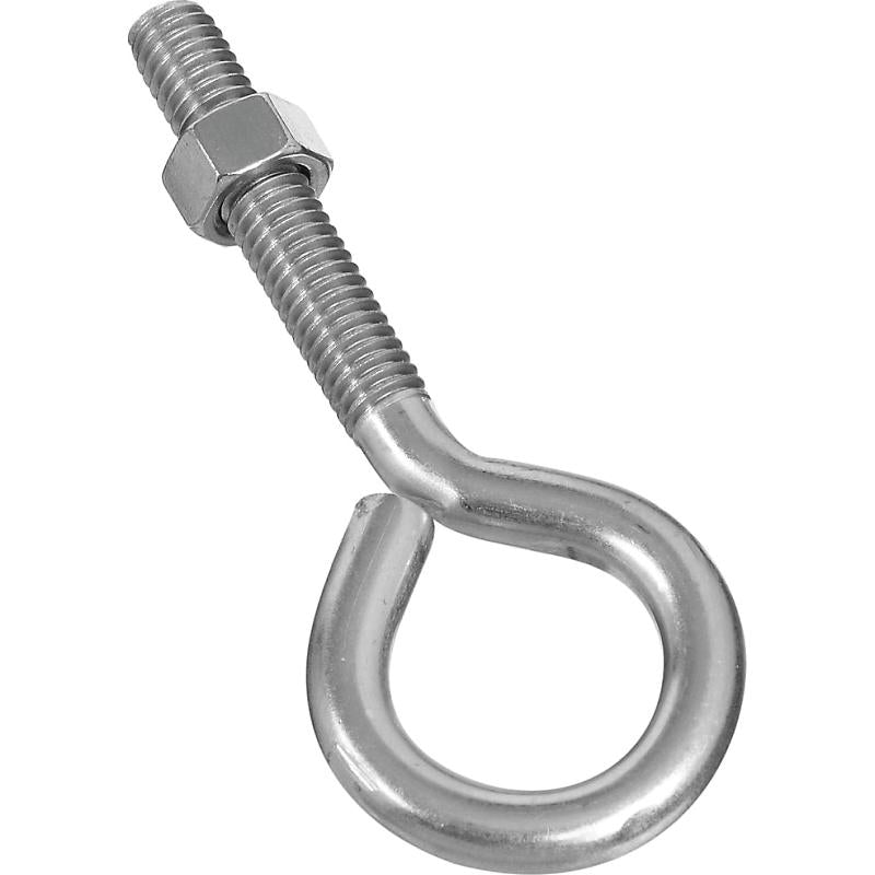 National 3/8" X 4" Eye Bolt W/Nut S.S.