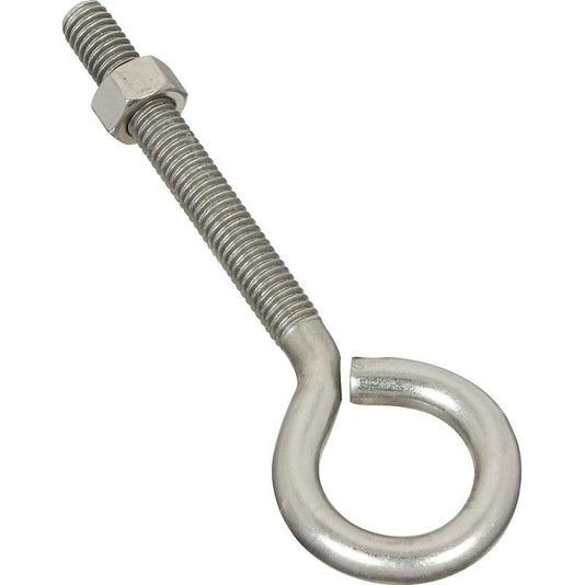 National 3/8" X 5" Eye Bolt W/Nut S.S.